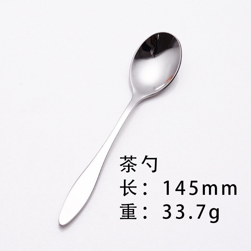 Stainless Steel Western Food Knife and Fork Tableware Steak Knife and Fork Spoon Coffee Spoon