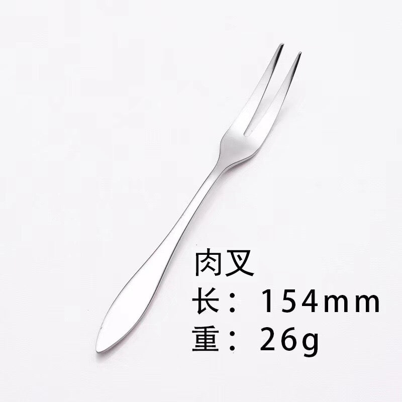 Stainless Steel Western Food Knife and Fork Tableware Steak Knife and Fork Spoon Coffee Spoon