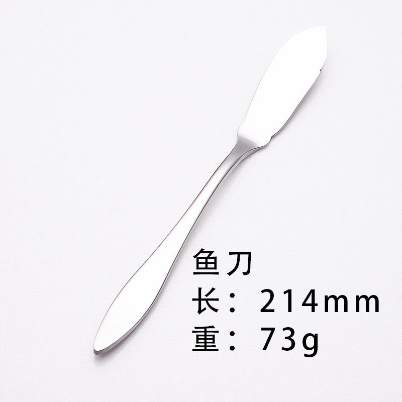 Stainless Steel Western Food Knife and Fork Tableware Steak Knife and Fork Spoon Coffee Spoon