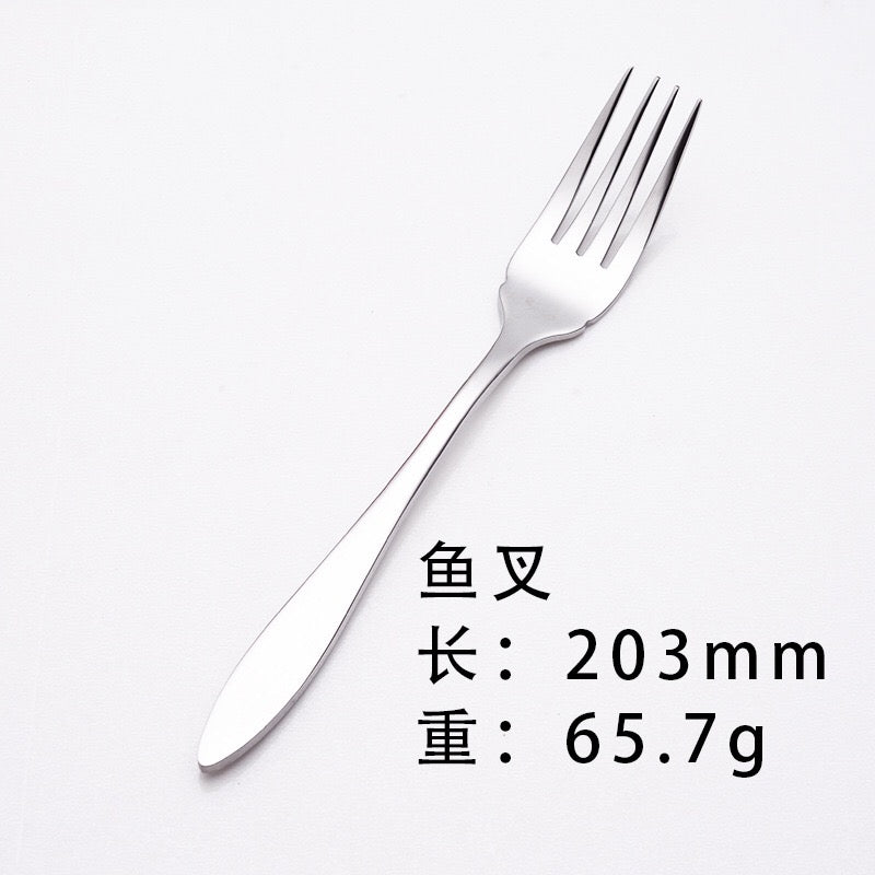 Stainless Steel Western Food Knife and Fork Tableware Steak Knife and Fork Spoon Coffee Spoon