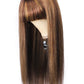 4*4 Closure Human Hair Lace Wig Raw Brazilian Human Hair P4/27 Straight for Black Women