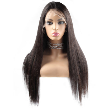 4*4 Closure Human Hair Lace Wig Raw Brazilian Human Hair Straight for Black Women