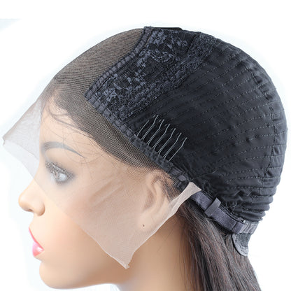4*4 Closure Human Hair Lace Wig  Raw Brazilian Human Hair  Body Wave  for Black Women