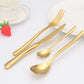 Thick Moonlight Stainless Steel Knife Fork Spoon Western Steak Knife Fork Coffee Spoon Set
