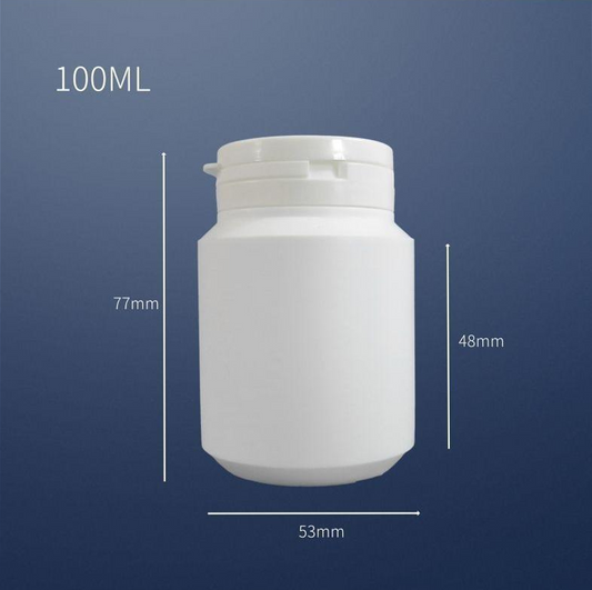 High Quality White 100/150ML HDPE Container Bottle Food Plastic Jar