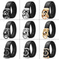 Men's Leather Automatic Buckle Belt Alloy Buckle Underwear Belt GG