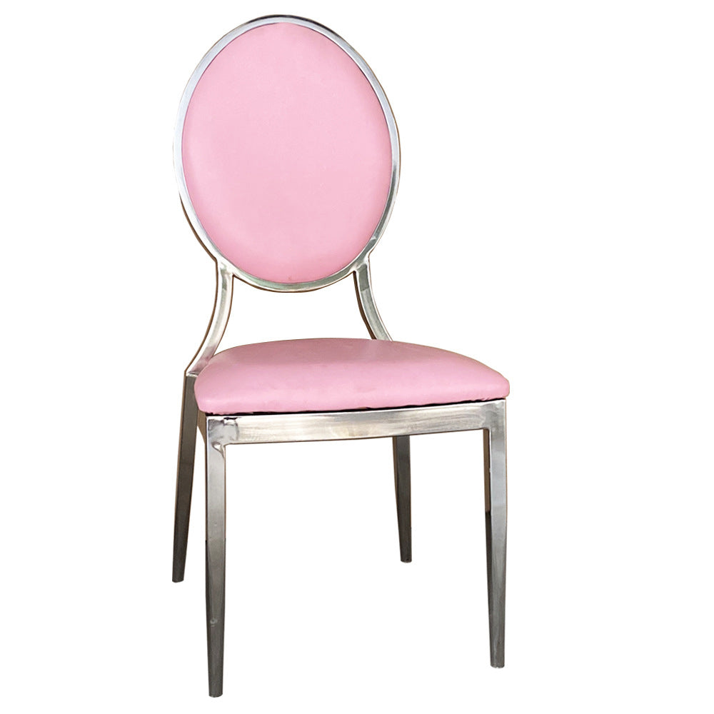 Metal Round Back Chair Hotel Banquet Chair Restaurant Wedding Chair