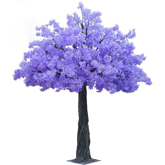 Simulation Jacaranda Tree Simulation Lilac Artificial Flower Tree Fake Flower Tree