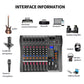 8 Channel Mixer With 48v Fantasy Power Supply Professional Stage Usb Bluetooth Reverb Mixer