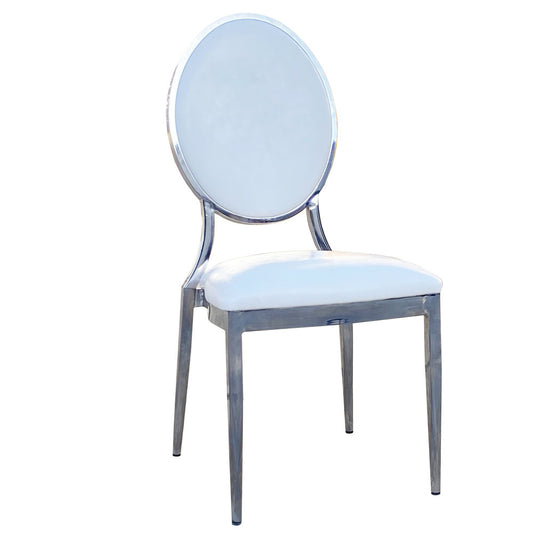 Metal Round Back Chair Hotel Banquet Chair Restaurant Wedding Chair