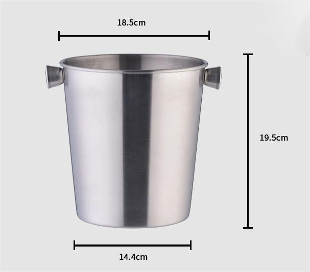 3.8L stainless steel insulation large ice bucket