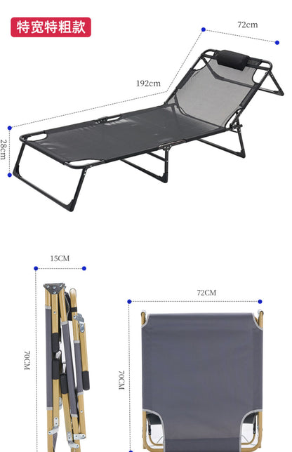 Folding Bed Single Bed Office Lunch Break Lounge Chair Adult Portable Escort Bed Nap Artifact