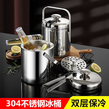 304 stainless steel ice bucket thickened