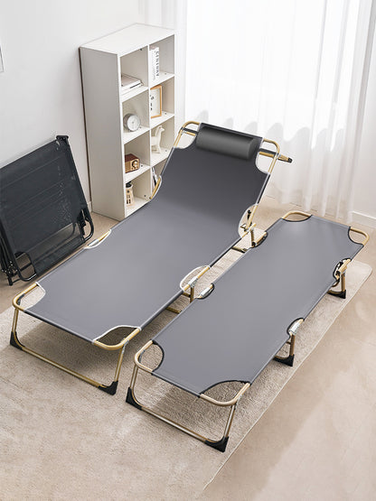 Folding Bed Single Bed Office Lunch Break Lounge Chair Adult Portable Escort Bed Nap Artifact
