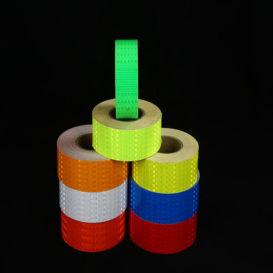 Reflective Tape Car Truck Reflective Sticker Traffic Sign Film Lattice Fluorescent Strip