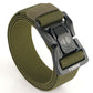 Men's Belt Alloy Buckle Training Nylon Belt Outdoor Versatile Tooling Quick Release Belt