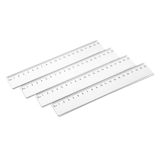 20cm Transparent Plastic Ruler Student Ruler Advertising Ruler