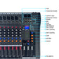 8 Channel Mixer With 48v Fantasy Power Supply Professional Stage Usb Bluetooth Reverb Mixer