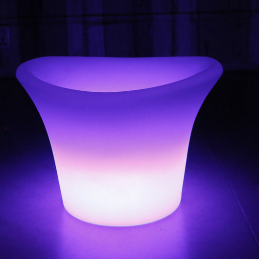 Led Luminous Ice Bucket Outdoor Restaurant Bar Ktv Waterproof Rechargeable Plastic Ice Wine Bucket