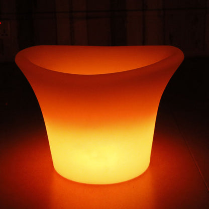 Led Luminous Ice Bucket Outdoor Restaurant Bar Ktv Waterproof Rechargeable Plastic Ice Wine Bucket