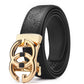 Men's Leather Automatic Buckle Belt Alloy Buckle Underwear Belt GG