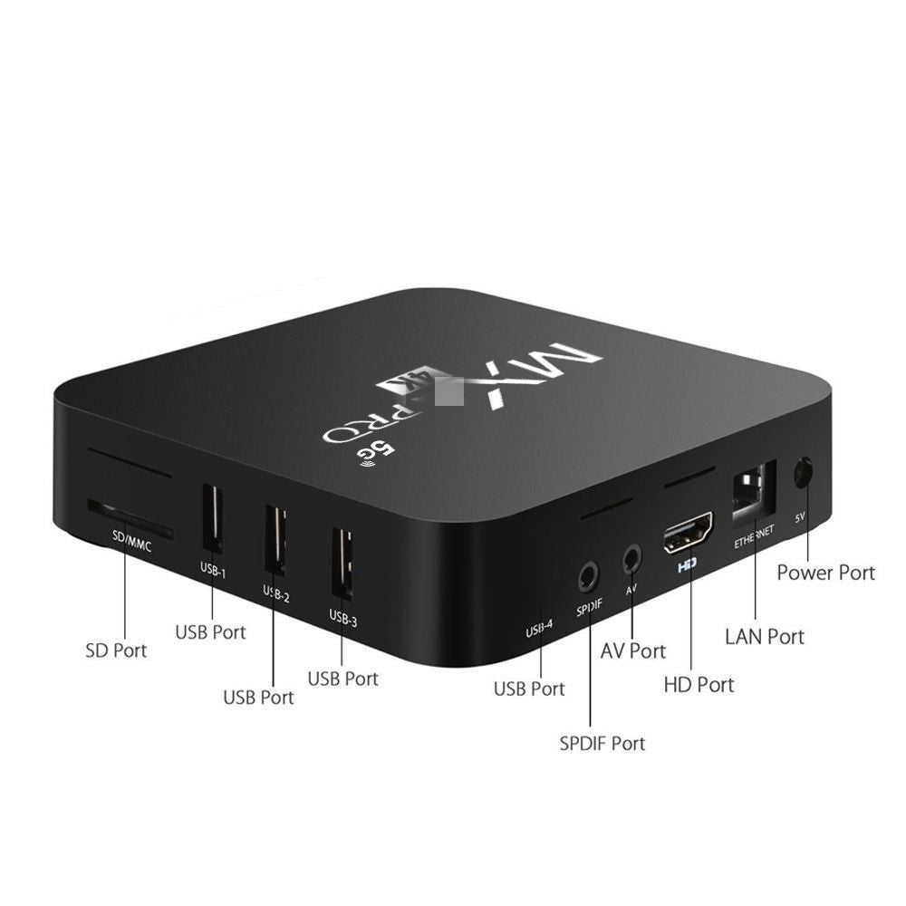 Mxqpro 4k HD Smart TV Network Set Top Box Android 11.1