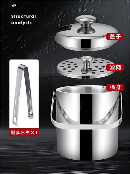304 stainless steel ice bucket thickened