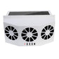 Fresh air solar powered car windows fans