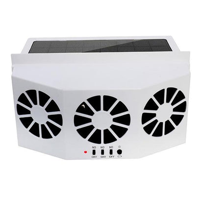 Fresh air solar powered car windows fans