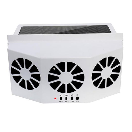 Fresh air solar powered car windows fans
