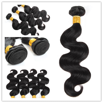 7A Non-Remy Hair Natural Black Color Human Hair Extension  Hair Bundles ,Original Brazilian Hair