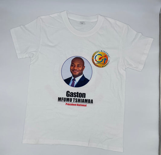 Custom Logo Cotton Short Sleeve Crew Neck T-Shirt Suitable for African Elections, Reunion Events, Everyday Wear