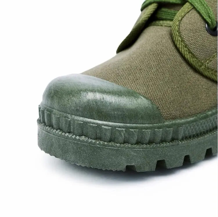 Canvas Boot Tactical Standard 100% Cotton Green Boot