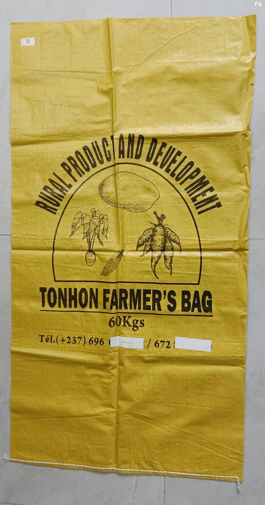 40kg Paddy Rice Yellow Color PP Woven Bag