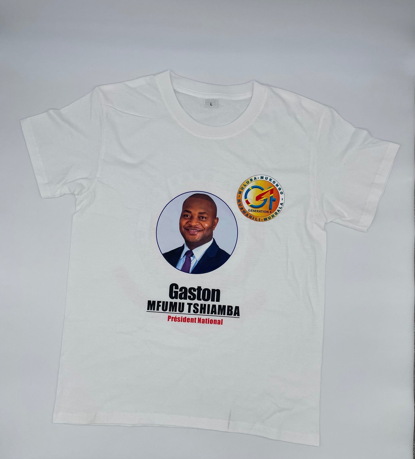 Custom Logo Cotton Short Sleeve Crew Neck T-Shirt Suitable for African Elections, Reunion Events, Everyday Wear