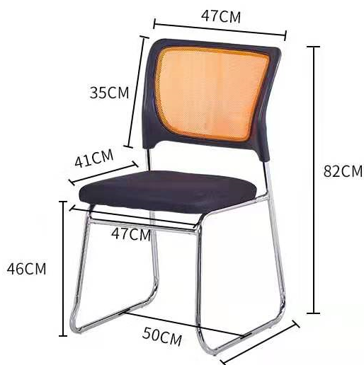 Conference room folding chair mesh folding training chair