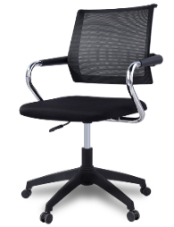 Mesh office chair with wheels