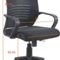 Mesh office chair with wheels