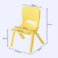 Thickened Plastic Bench Backrest Children's Stool