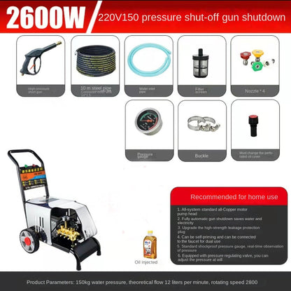 High Pressure Washer 220V / 380V Water Pump Car Washing