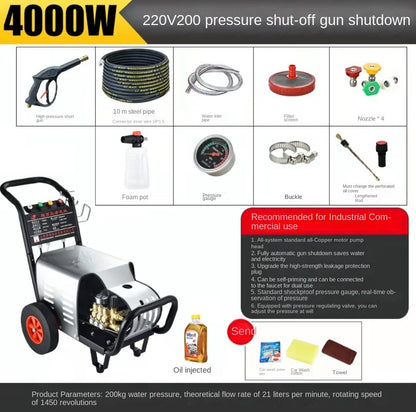 High Pressure Washer 220V / 380V Water Pump Car Washing