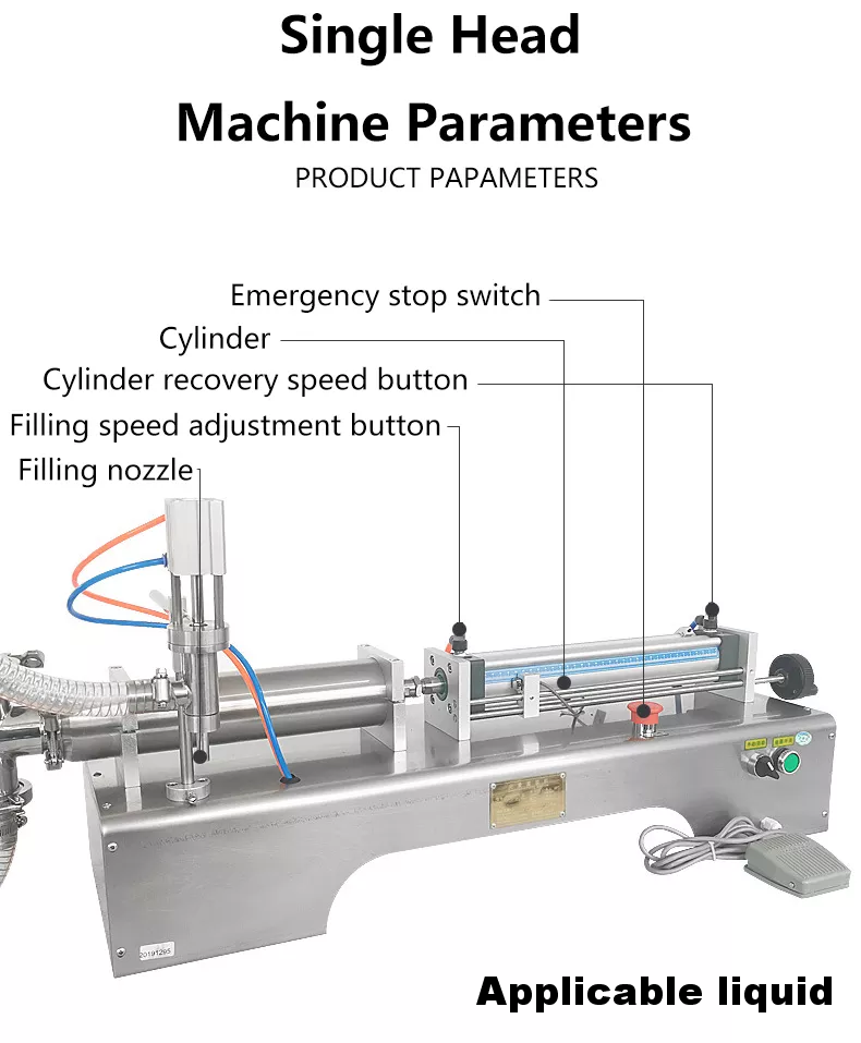 single/double Semi-automatic filling machine